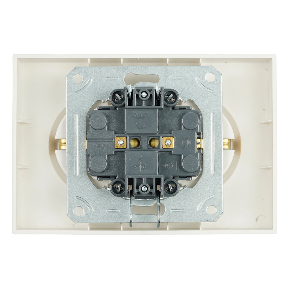 Розетка 2-местная с защитной шторкой Stekker Эмили с/з 250В 16А RST16-5114-08 кашемир soft touch 49908