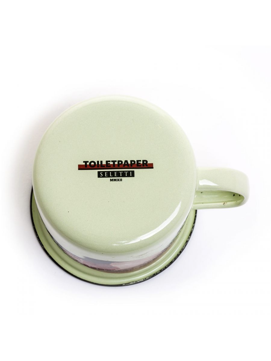 Кружка Mug Plunger Seletti Toiletpaper Enamel 16859
