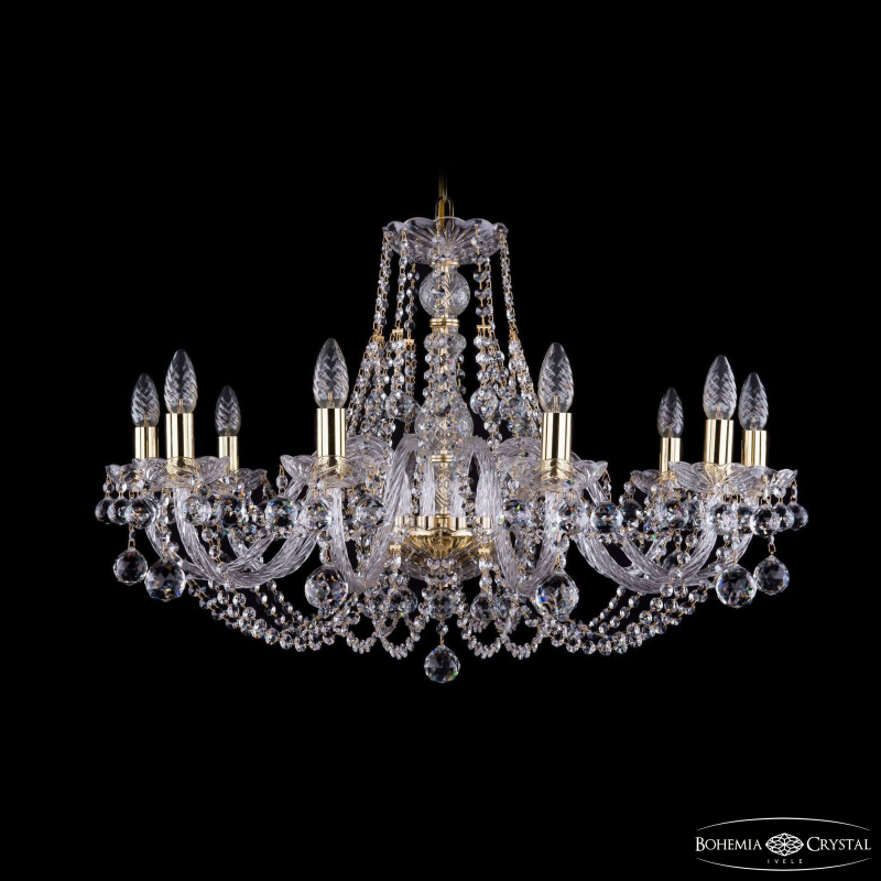 Подвесная люстра Bohemia Ivele Crystal 1406/10/300 G Balls