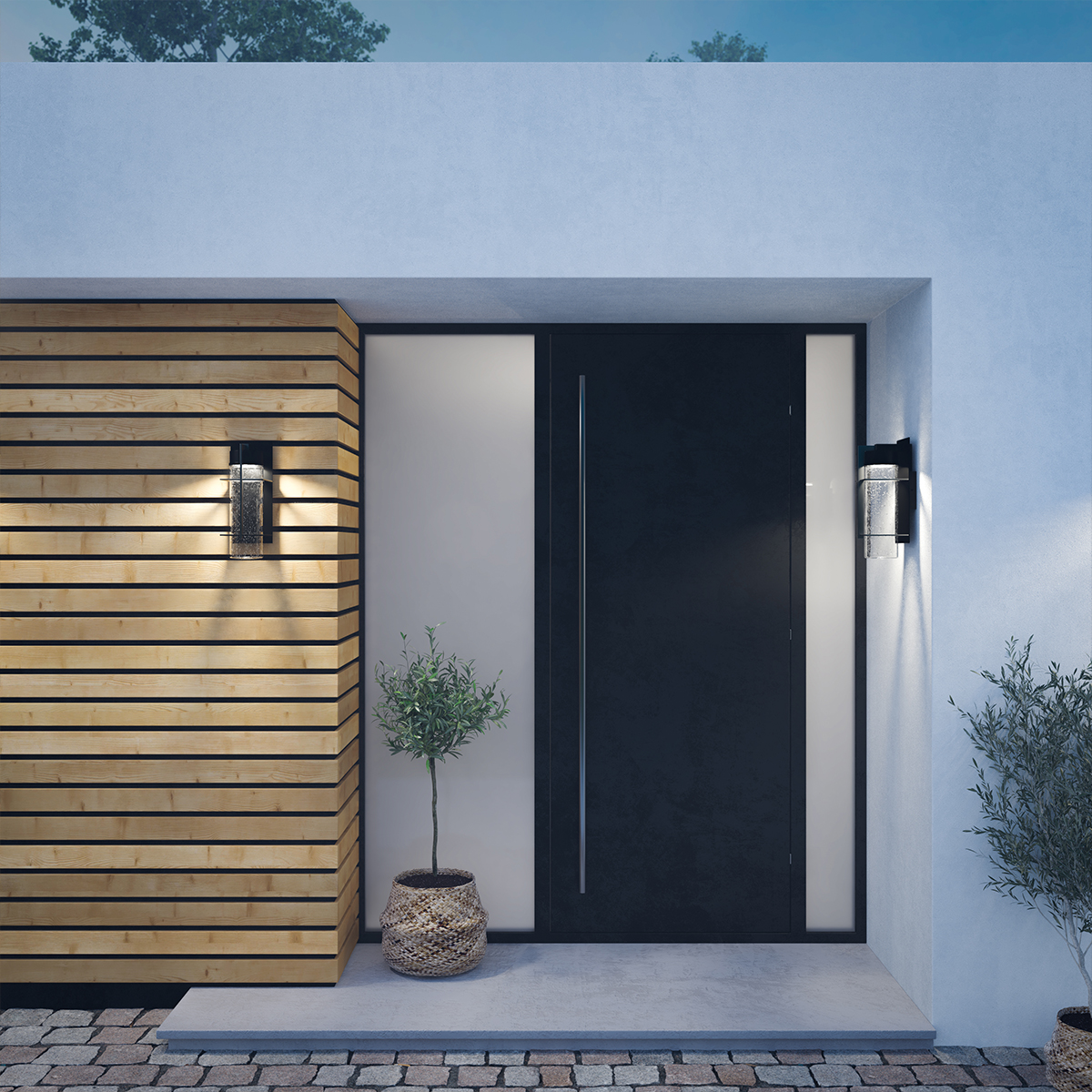 Уличный настенный светильник Quoizel Eames QN-EAMES-LED-L-EK