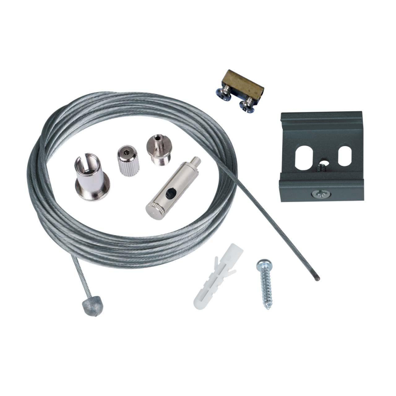 Набор для подвесного монтажа трехфазных шинопроводов (UL-00006033) Uniel UFB-H45 Silver 1 Polybag