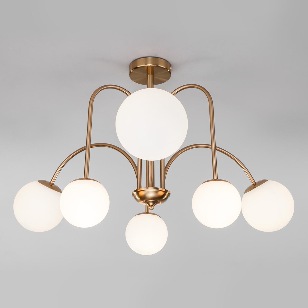 Потолочная люстра Eurosvet Alix 30177/6 латунь Smart a055499