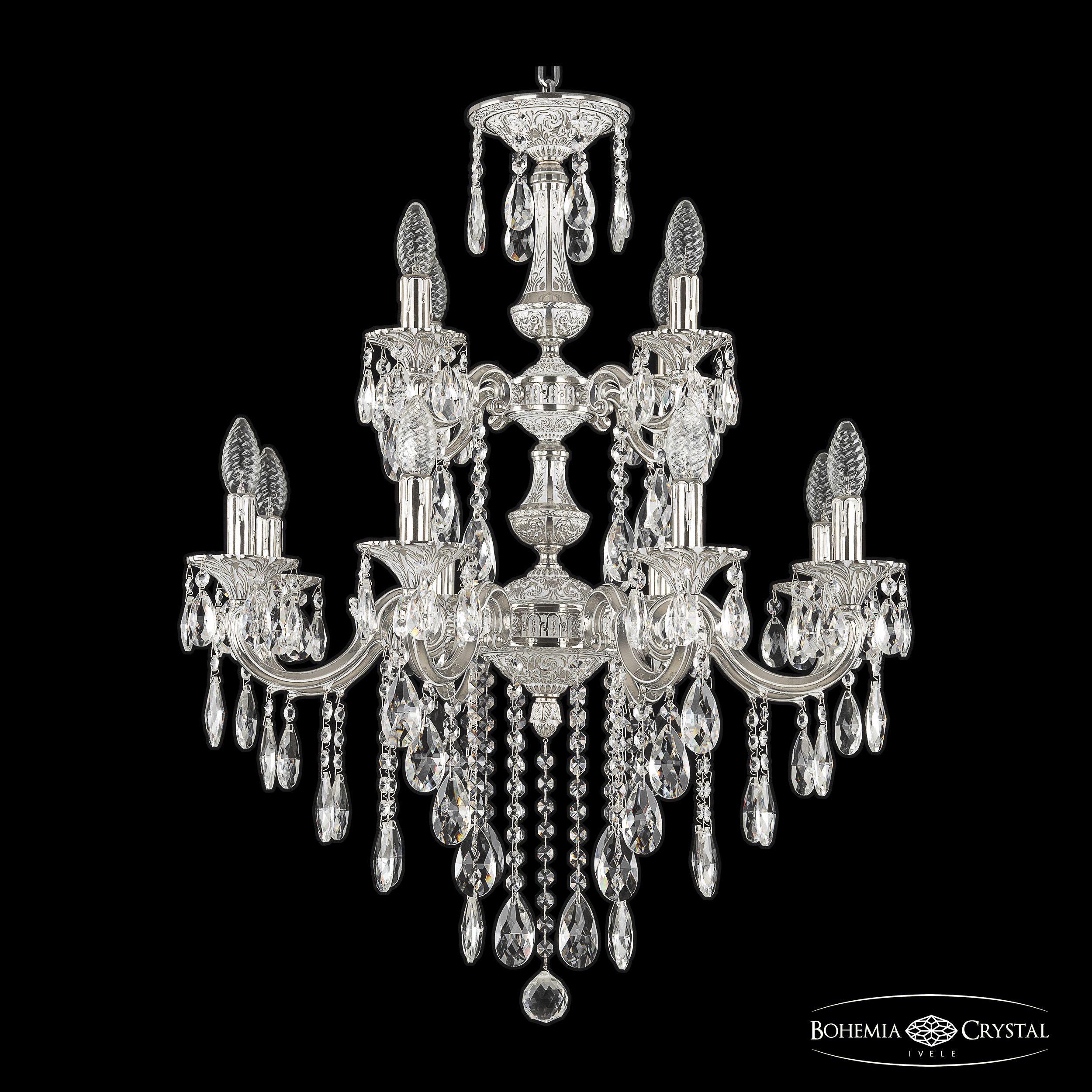 Подвесная люстра Bohemia Ivele Crystal Verona 72101/8+4/210/2d B NW