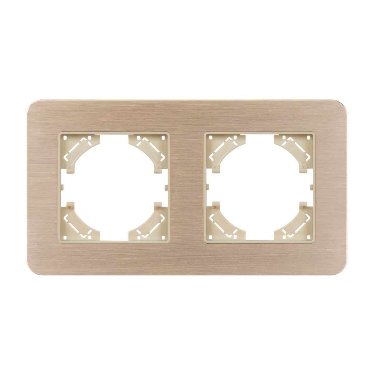 Рамка на 2 поста алюминиевая Arlight FRM-AKIRY-AL-2-GD 049726