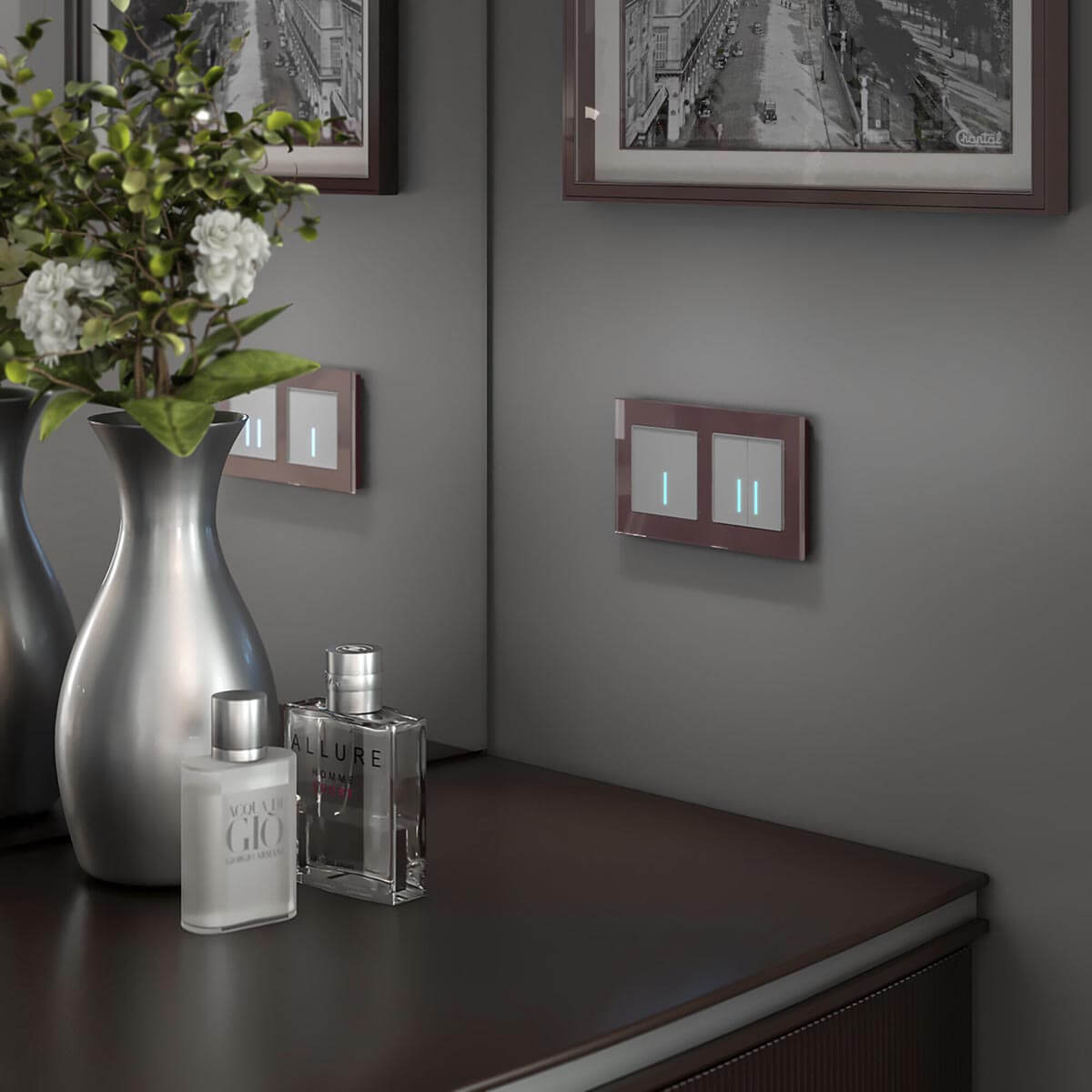 Сенсорный выключатель одноклавишный с подсветкой Werkel 4690389179525 W4510006