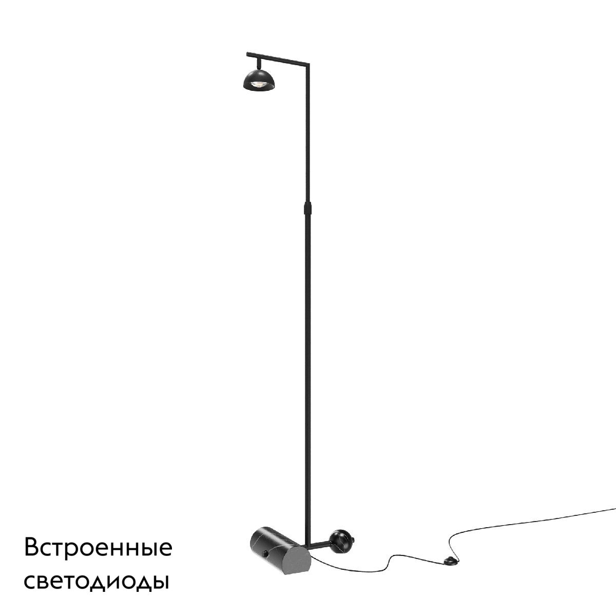 Торшер черный Maytoni Pikant MOD372FL-L10B3K