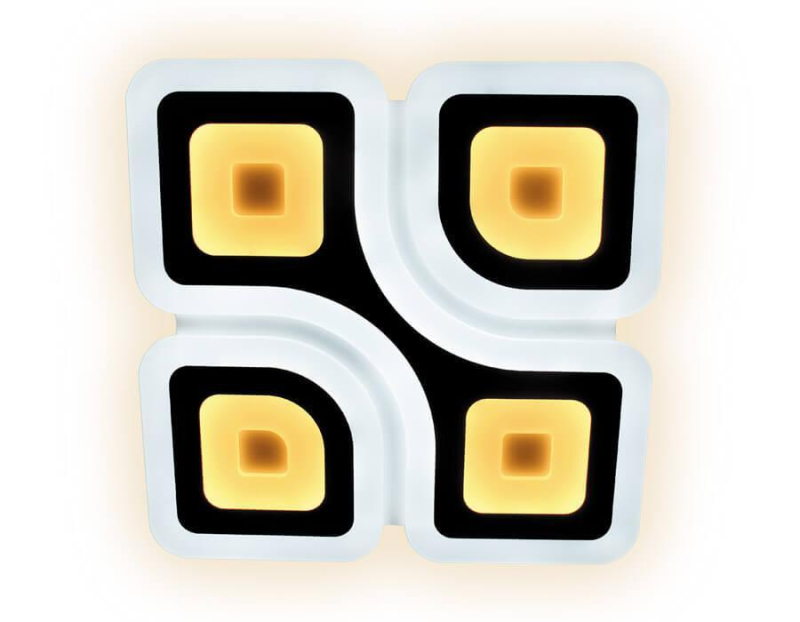 Потолочный светодиодный светильник Ambrella Light Orbital Acrylic FA89 WH 164W D500*500