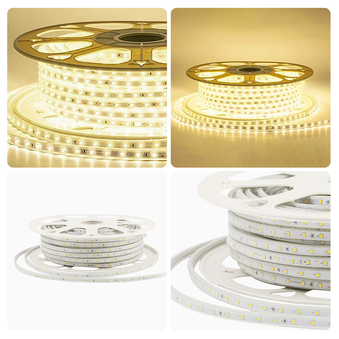 Светодиодная лента Apeyron Стандарт 220В 2835 6Вт/м 3000К 50м IP65 17-44