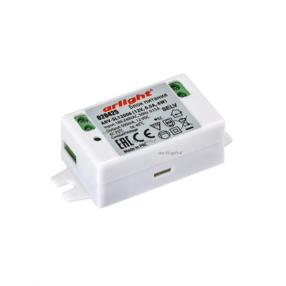 Блок питания Arlight ARV-SL12006 (12V, 0.5A, 6W) 020425