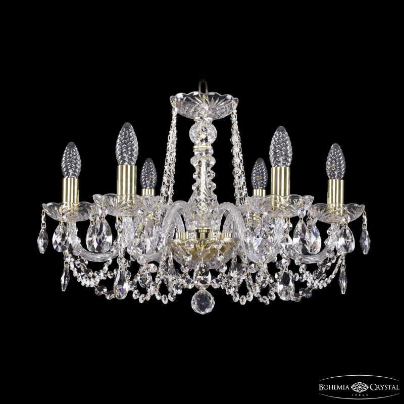 Подвесная люстра Bohemia Ivele Crystal 1402/6/195 G