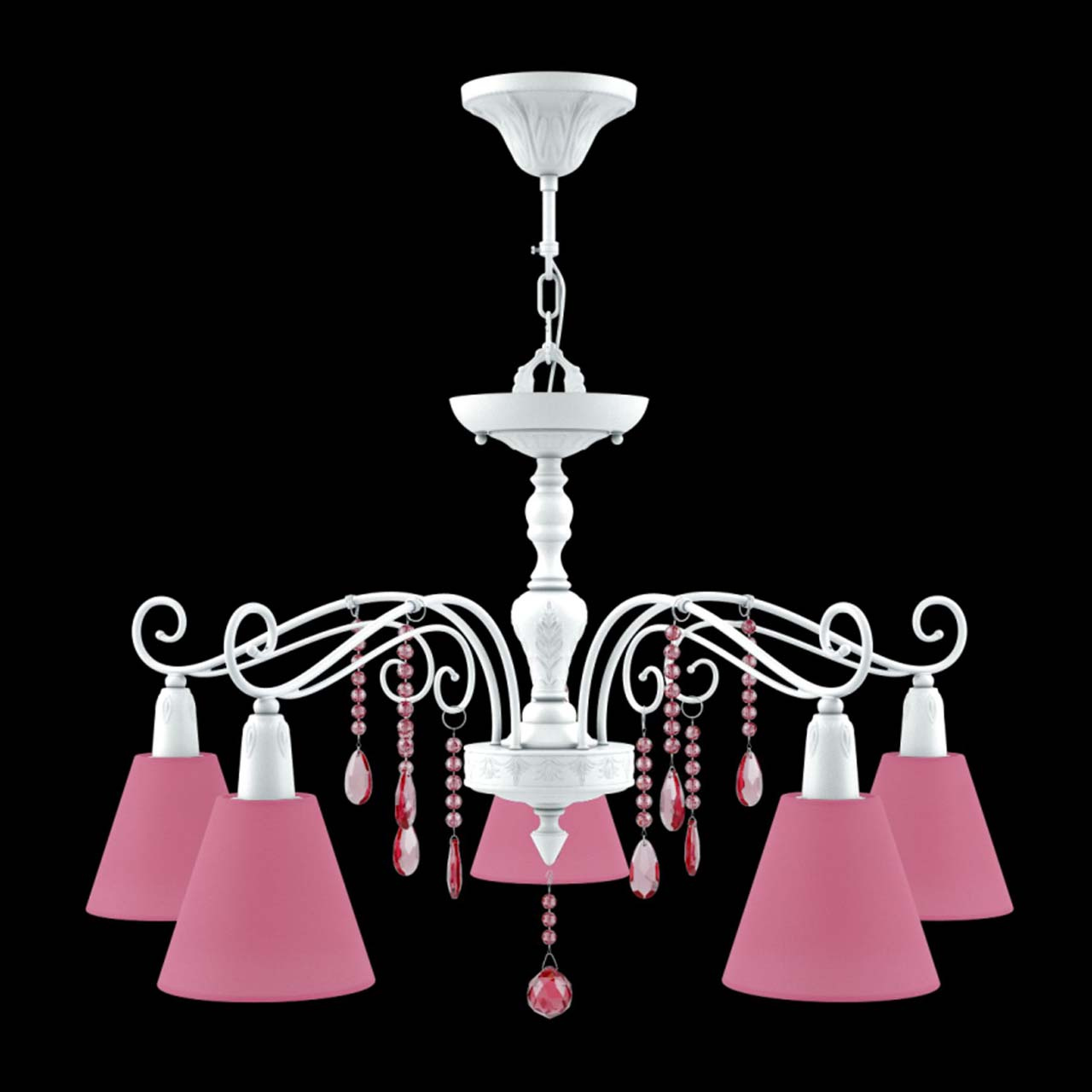 Подвесная люстра Lamp4you Provence E4-05-WM-LMP-O-27-CRL-E4-05-PK-DN