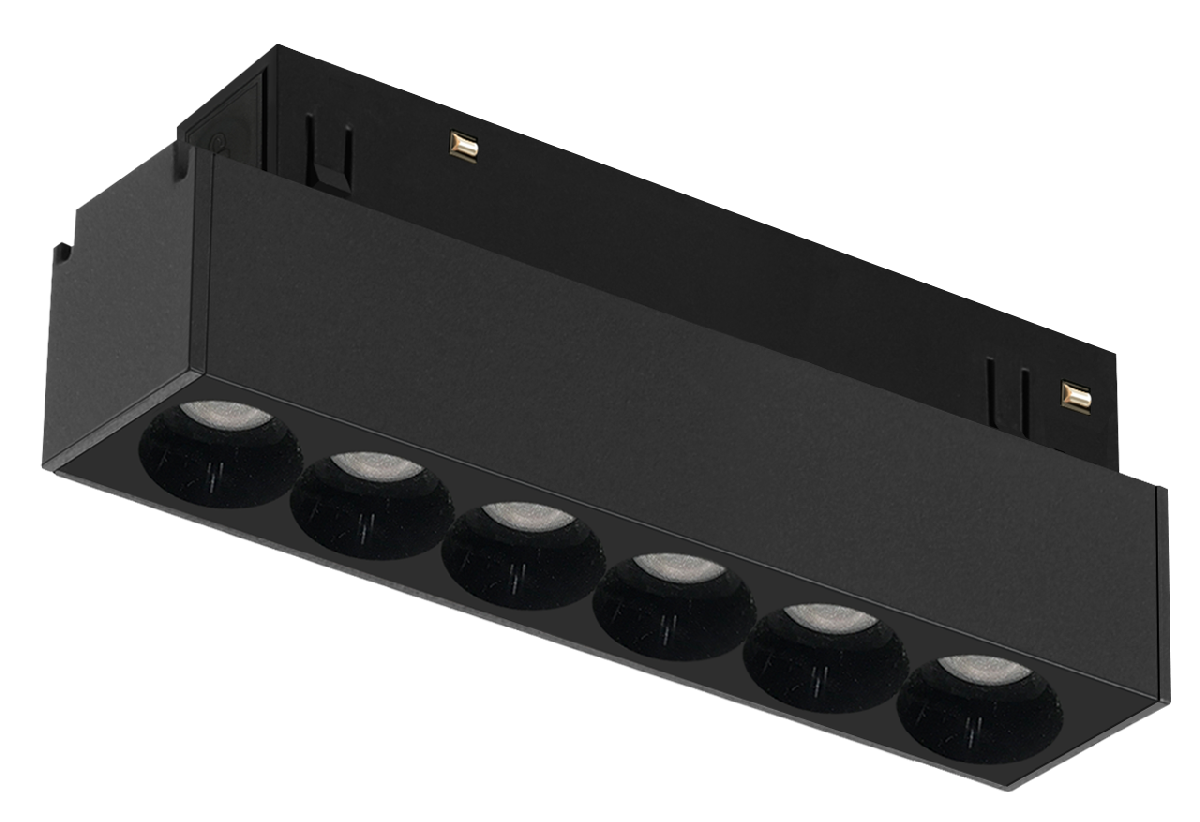 Трековый магнитный светильник iLedex Vision 4822-002-L120-6W-38DG-3000K-BK