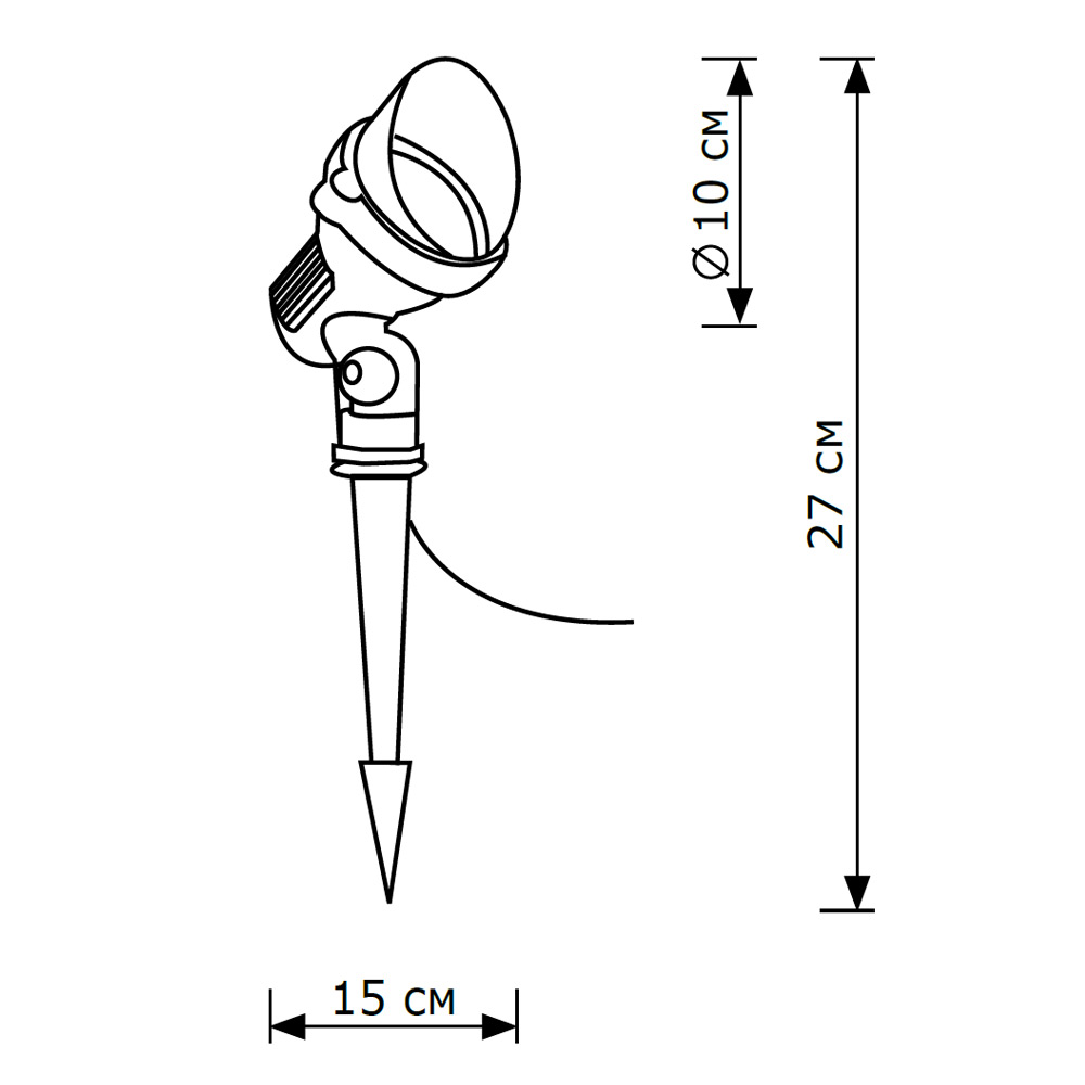 Грунтовый светильник LightHall Bush A LH062011