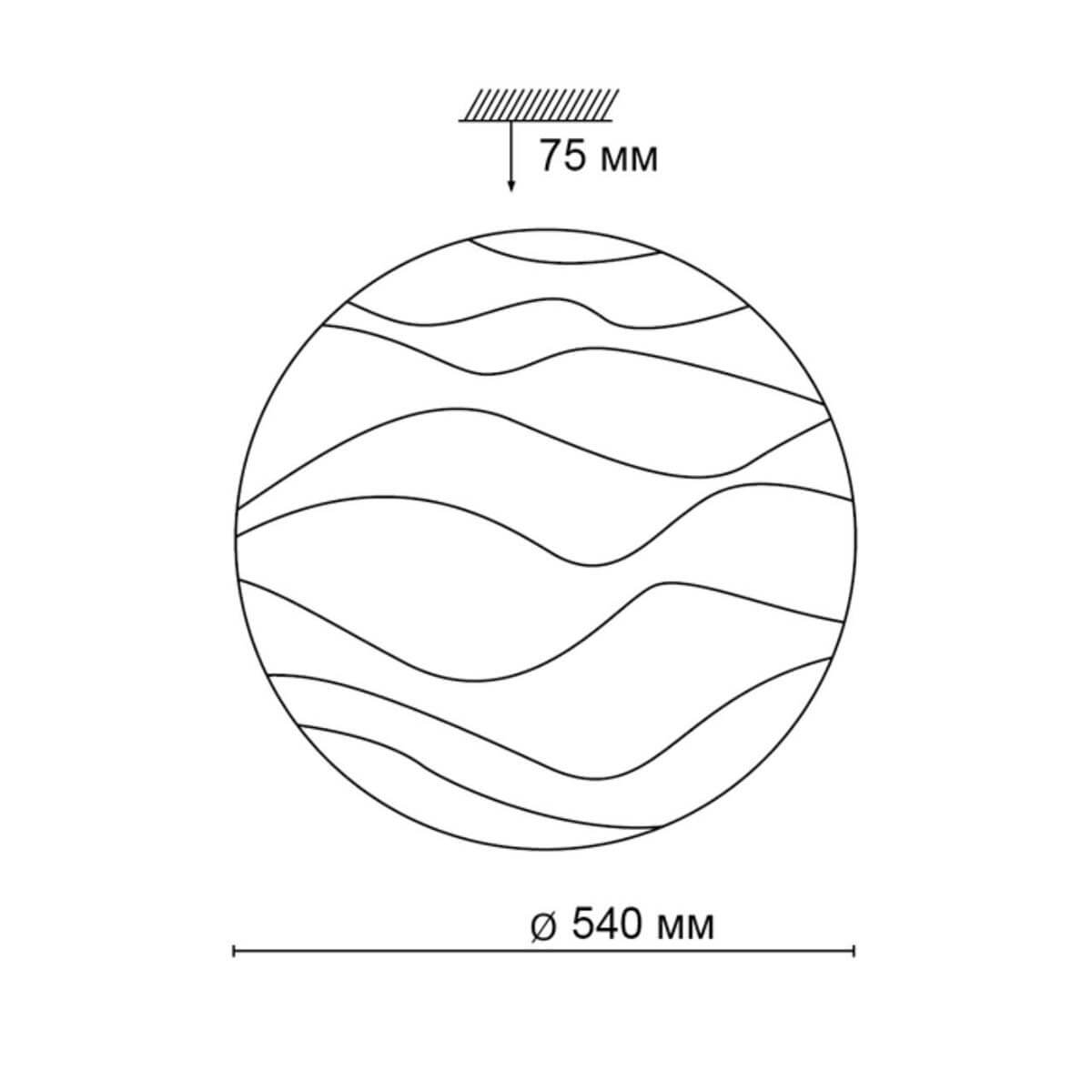 Настенно-потолочный светодиодный светильник Sonex Erica 2090/EL