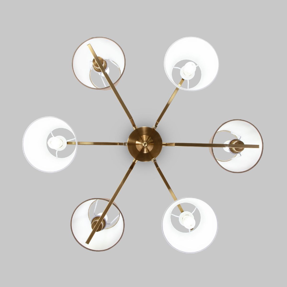 Люстра на штанге Eurosvet Ozark 60149/6 латунь Smart a064975