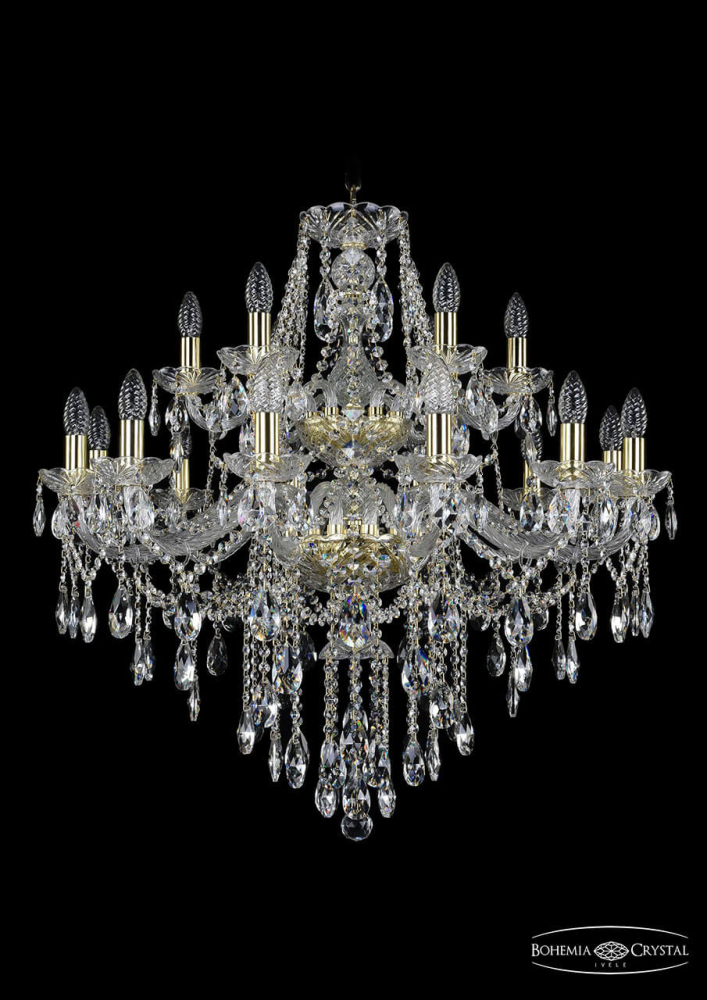 Подвесная люстра Bohemia Ivele 1415/12+6/300/2d/G