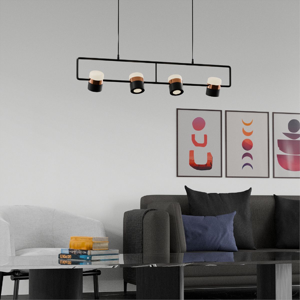 Подвесной светильник Lightera Rudolf LE114L-4B WIFI