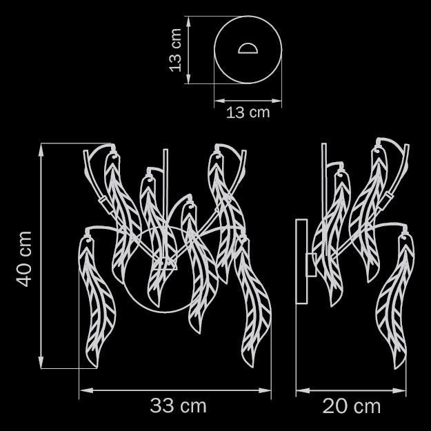 Бра ретро Lightstar Vetro Сristallo 793634