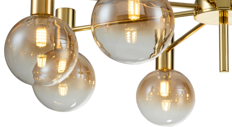 Люстра на штанге Indigo Collana 13015/8R Gold V000222