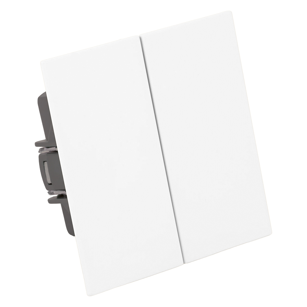 Выключатель 2-клавишный (механизм) Stekker Мия 250В 10А RSW10-3104-01 белая магнолия 50429