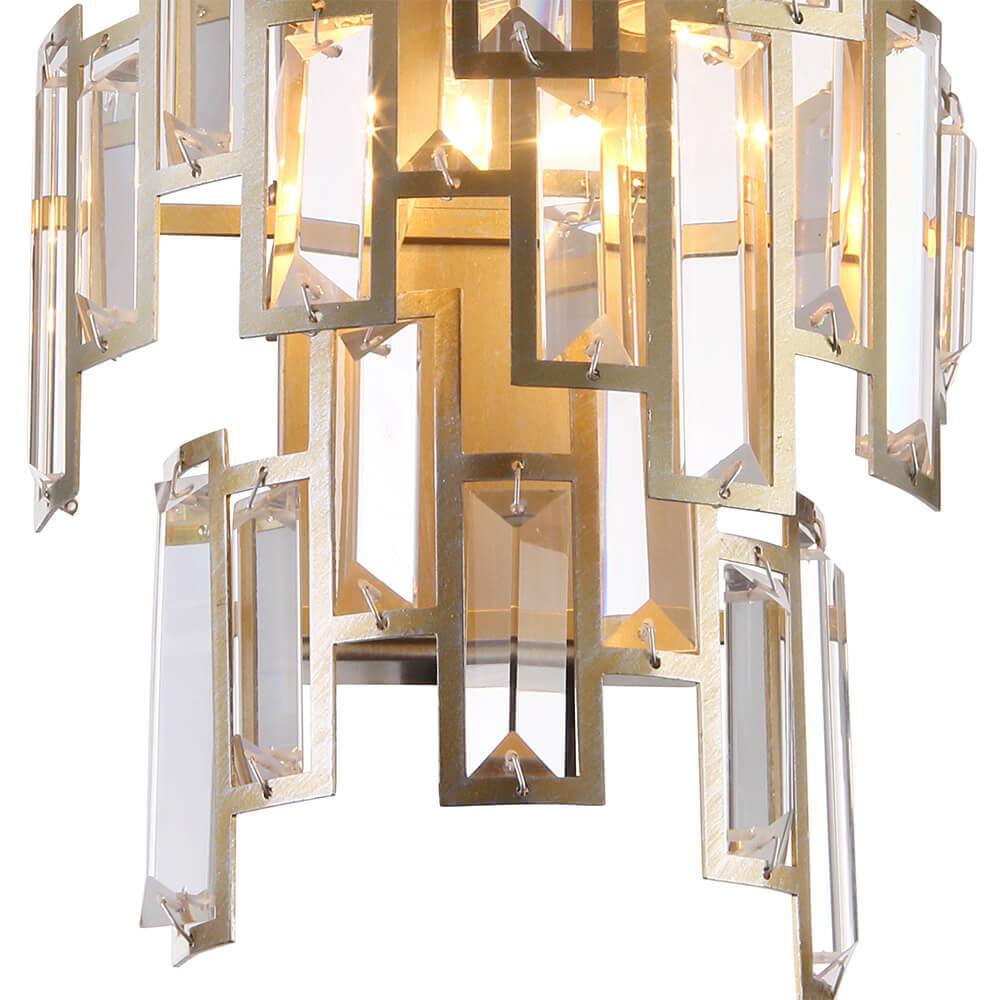 Настенный светильник Lumien Hall Кароль 0003/2W-SRGD-CL