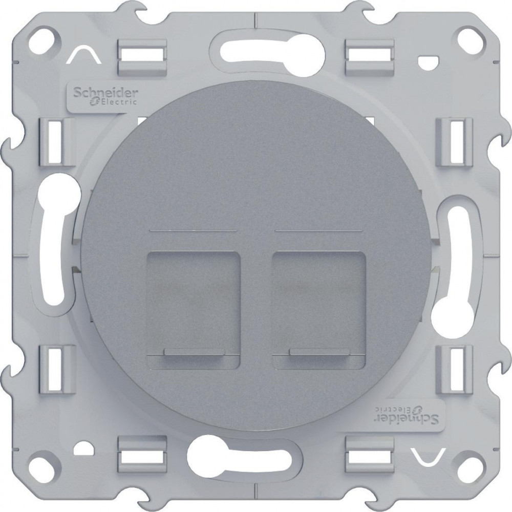 Розетка RJ45 двойная Schneider Electric Odace S53R481