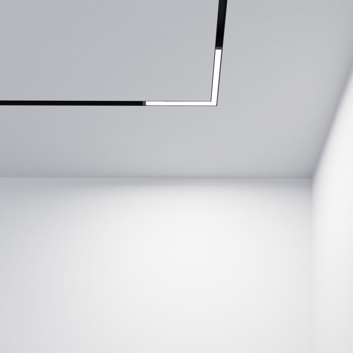 Трековый светильник Luminotti Slimline Flat Corner L.218.18.CCT.BK