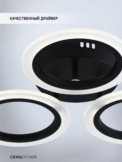 Потолочная люстра Seven Fires Leyni SF5006/3C-BK