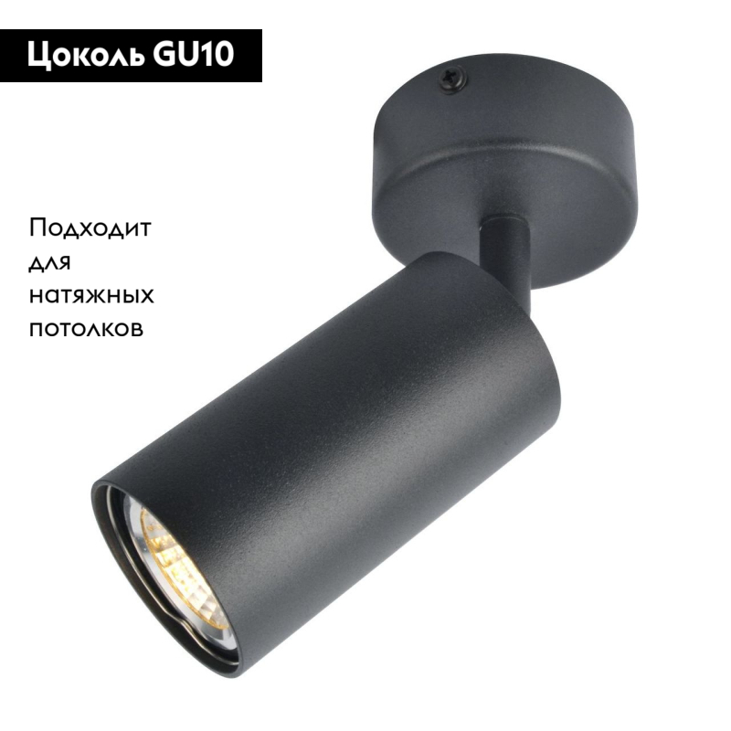 Спот Arte Lamp A3216PL-1BK