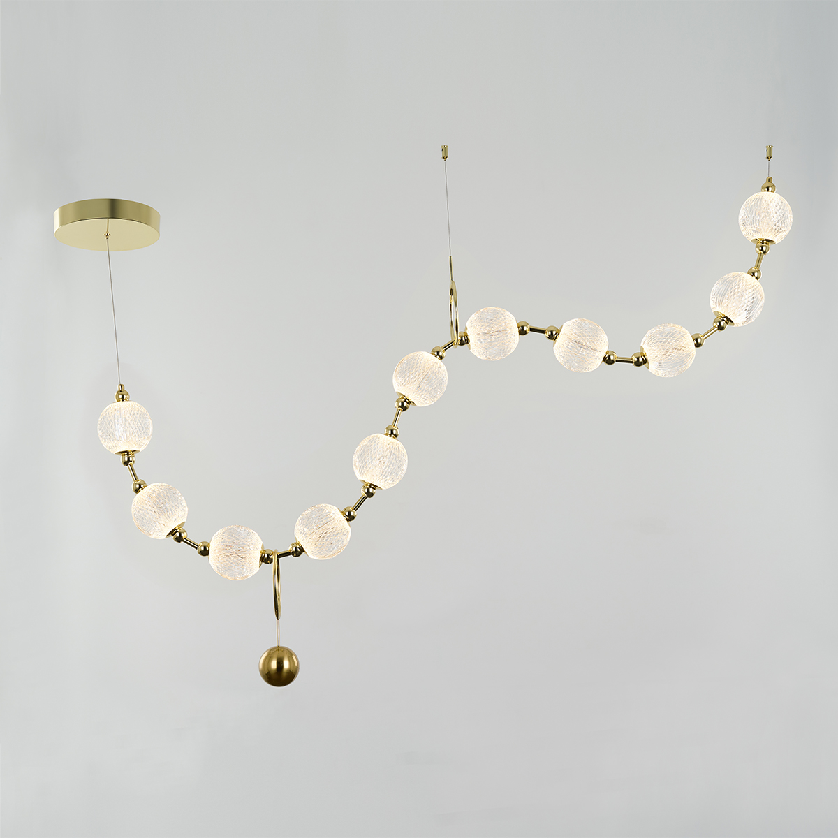 Подвесная люстра DeLight Collection Elliot Diamante MD20001012-11A gold