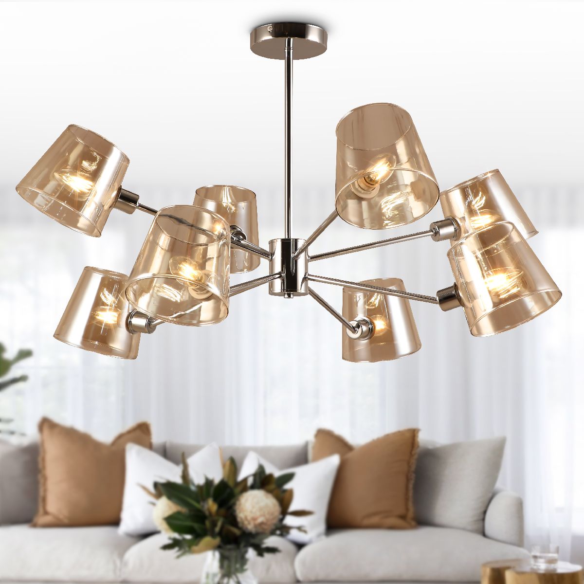 Люстра на штанге Rivoli Eliza 2084-308 Б0055630