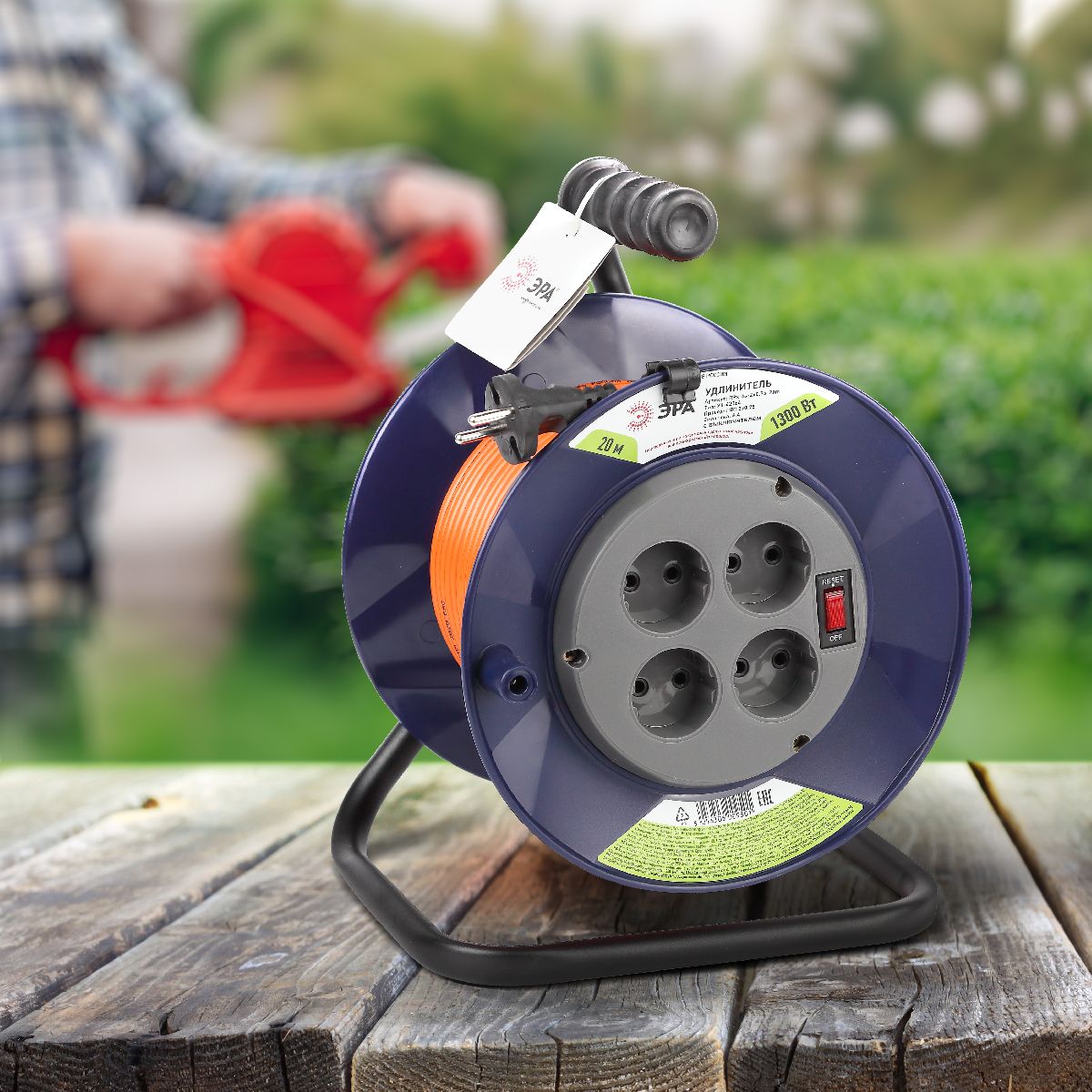 Удлинитель силовой Эра RPx-4s-2x0.75-20m Б0046841