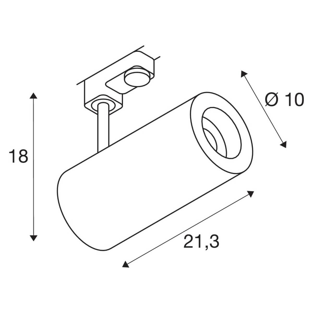 Трековый светильник SLV 3Ph Numinos 1004278