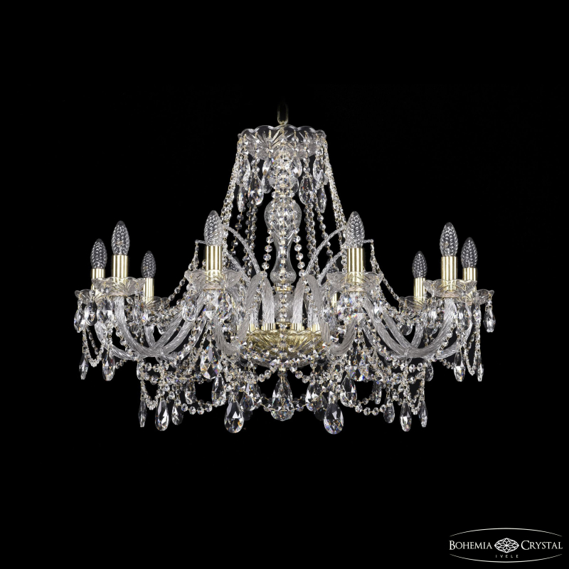 Подвесная люстра Bohemia Ivele Crystal 1411/10/300 G