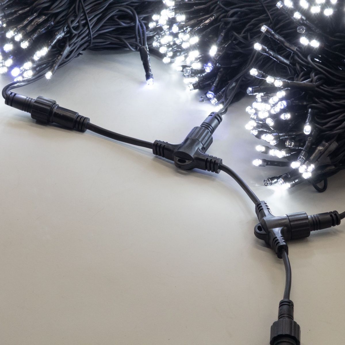 Комплект 3 белых нитей с мерцанием Laitcom (LTC) ECO600BLW-11-1W