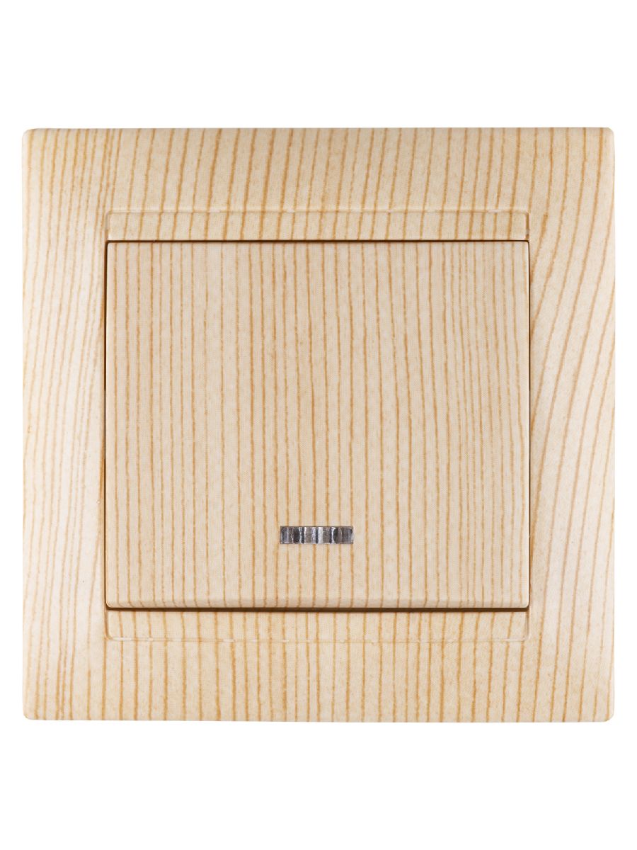 Выключатель одноклавишный с подсветкой Лама TDM Electric SQ1815-0304