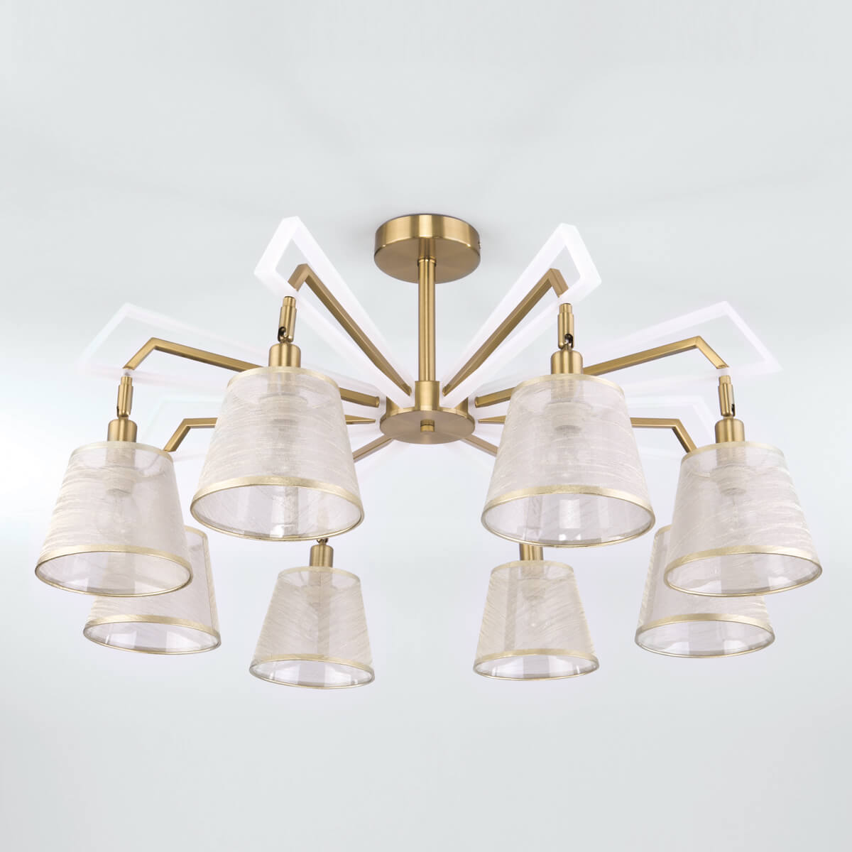 Потолочная люстра Eurosvet Alicante 60082/8 золотая бронза