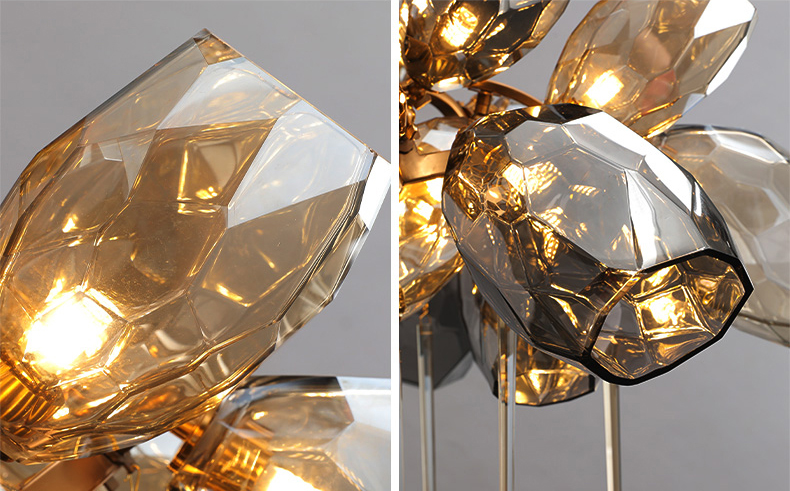 Подвесная люстра Delight Collection Britannica 8898P/BM gold/smoky