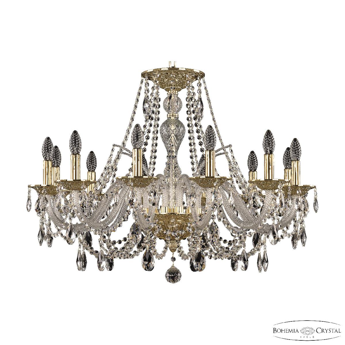 Подвесная люстра Bohemia Ivele Crystal 1605/12/300 G