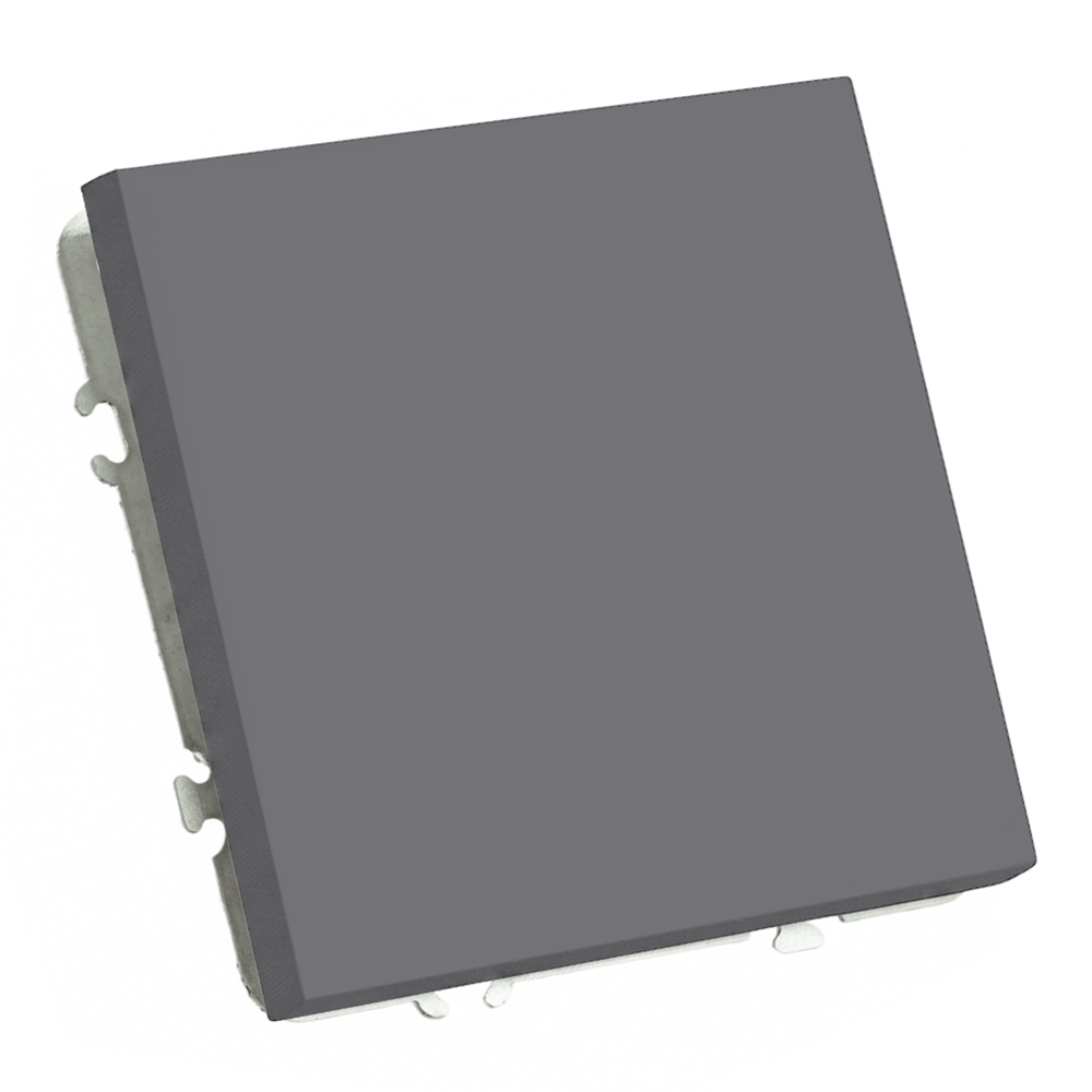 Выключатель 1-клавишный (механизм) СЗК Stekker Эмили 250В 10АRSW10-5103-10ZK платиново-серый soft touch 50238