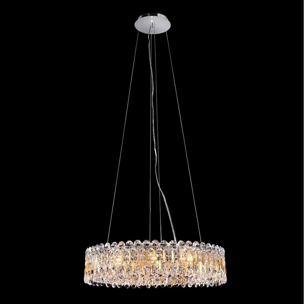 Подвесная люстра Crystal Lux Lirica SP10 D610 Chrome