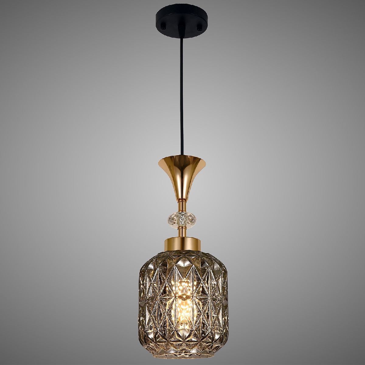 Подвесной светильник Reluce 02003-0.9-01 SMOKE