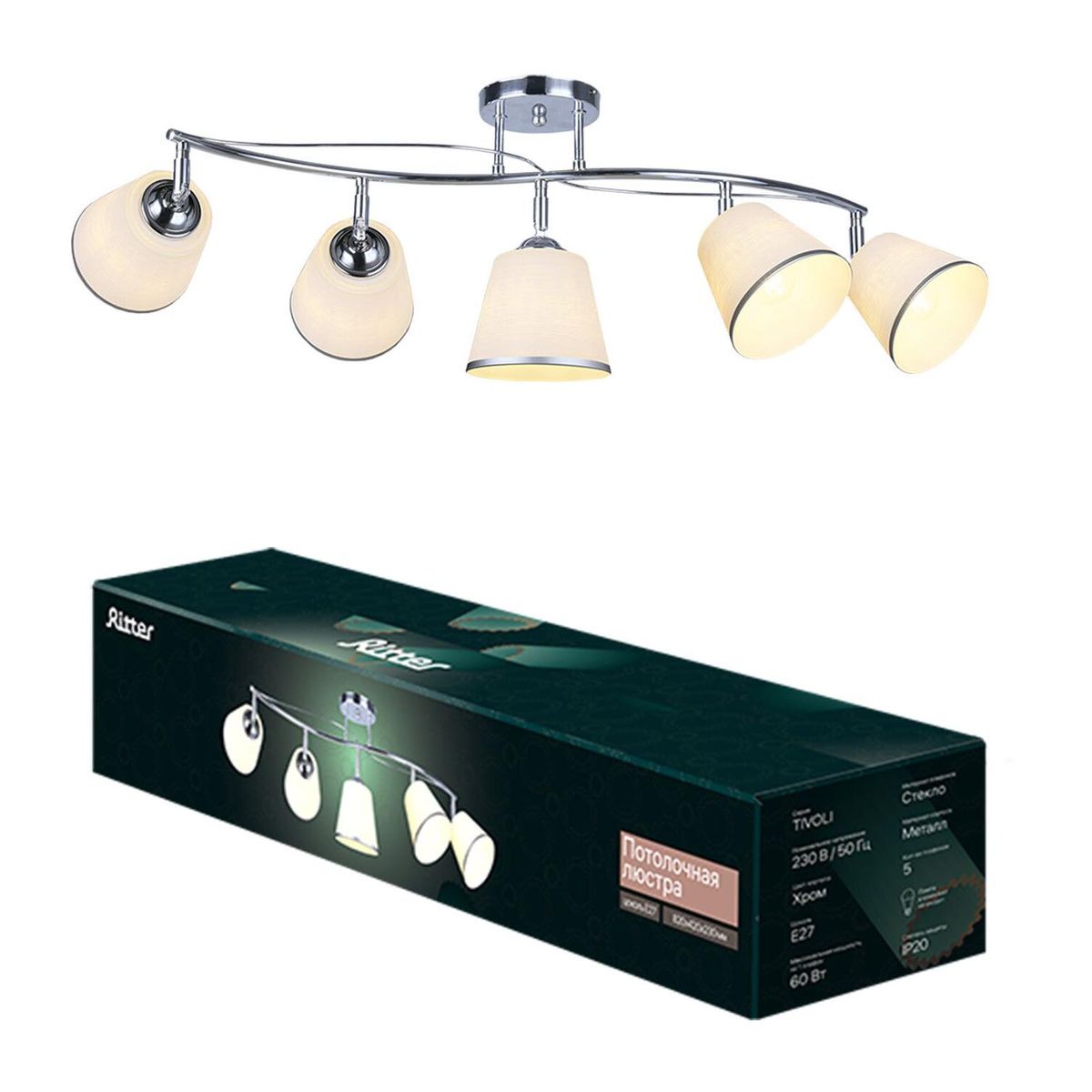 Потолочная люстра Ritter Tivolly 52526 4