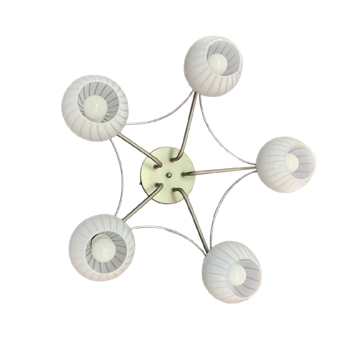 Потолочная люстра Elvan LU-37850/5-E14-Si+Wh