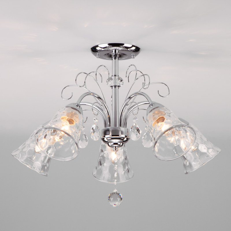 Люстра на штанге Eurosvet 30157/5 хром