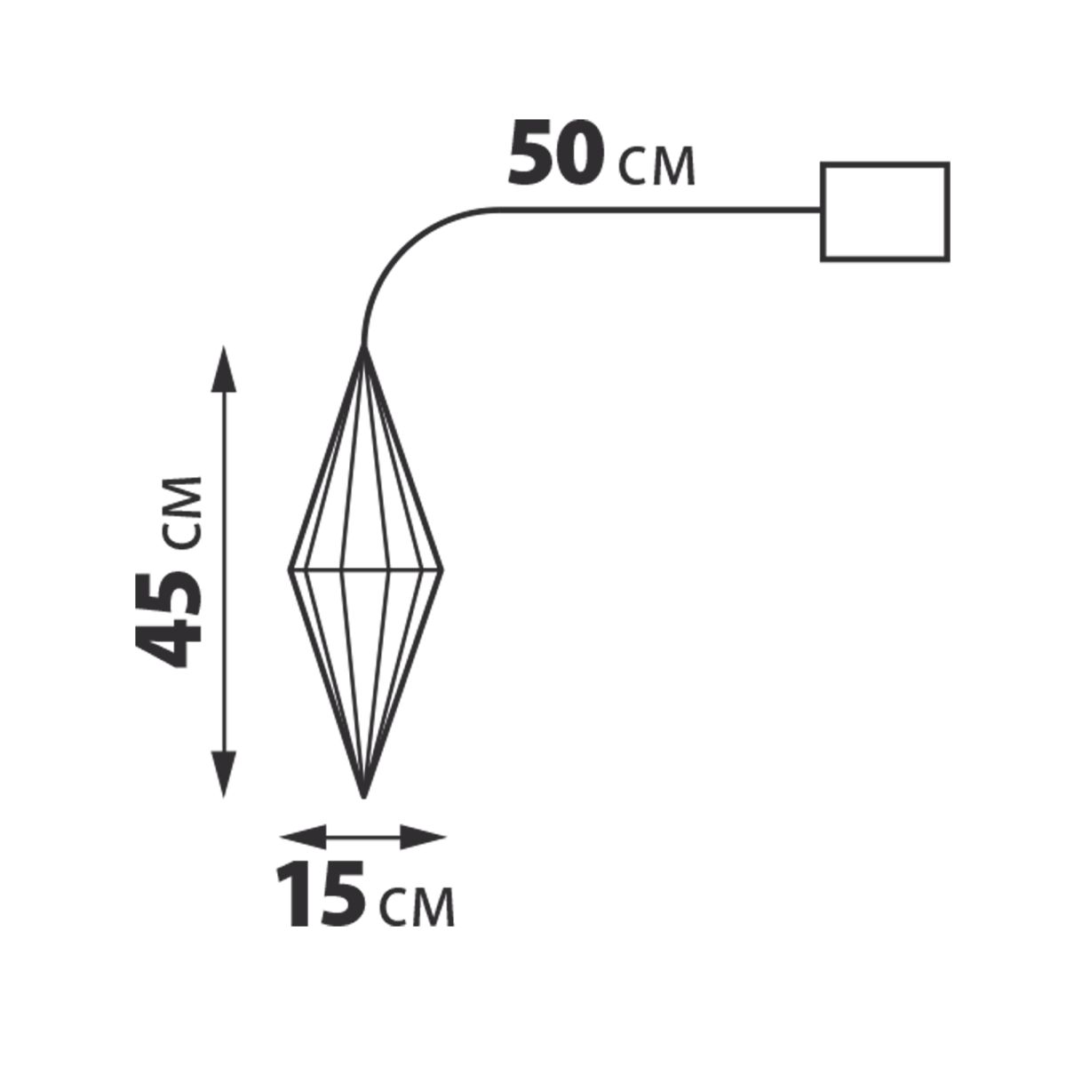 Светильник декоративный Брильянт на батарейках Uniel ULD-R506 3АА DIAMOND UL-00011056