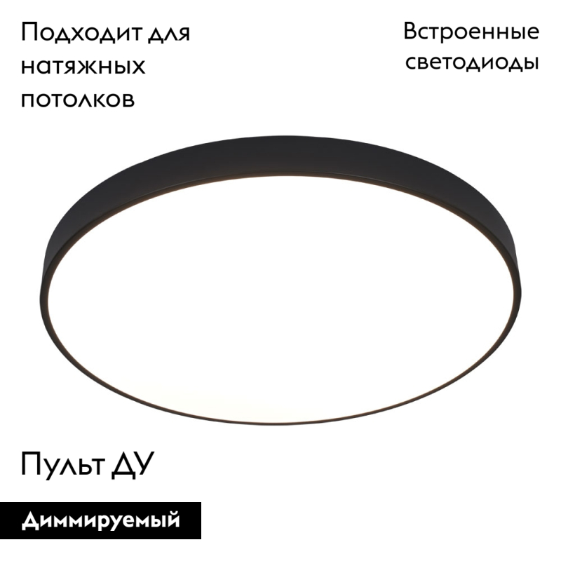 Потолочный светодиодный светильник Arte Lamp Arena A2673PL-1BK
