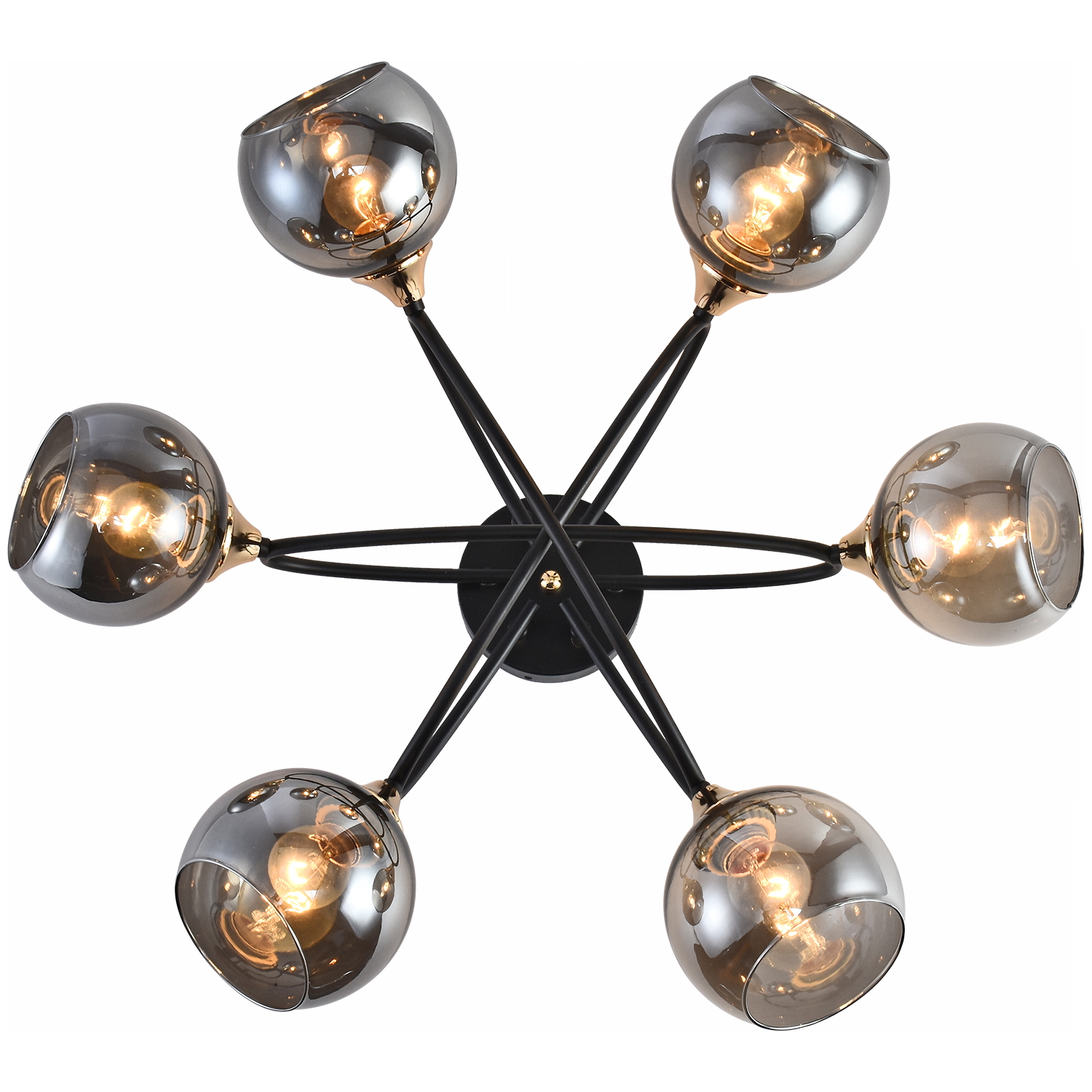 Потолочная люстра Reluce 01337-0.3-06 BK+FGD