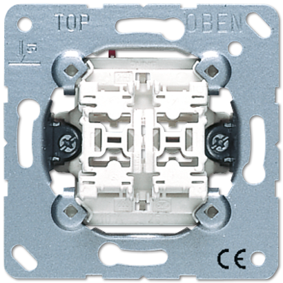 Выключатель 2-клавишный кнопочный (2 НО контакта) Jung 535U