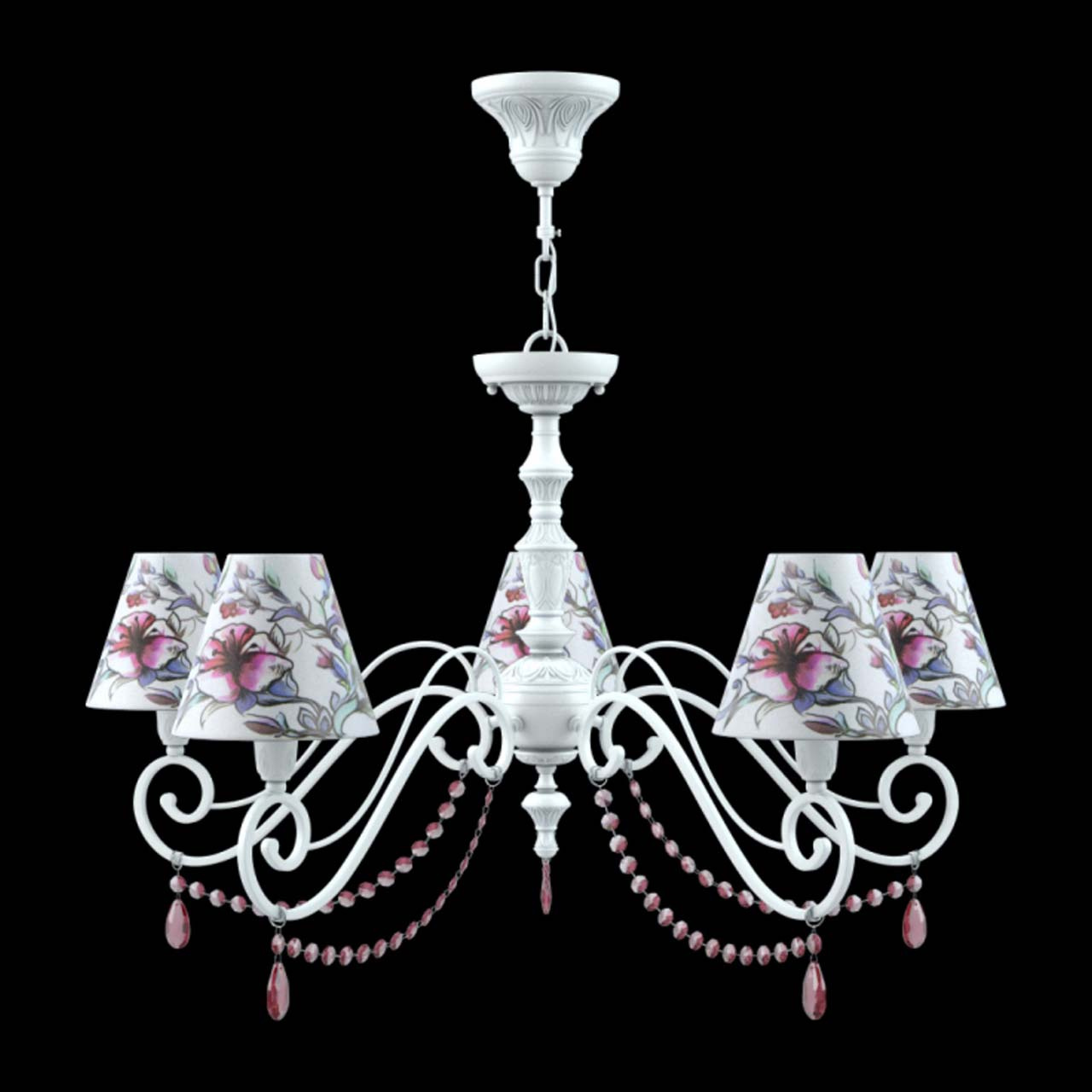 Подвесная люстра Lamp4you Classic E3-05-WM-LMP-O-13-CRL-E3-05-PK-UP